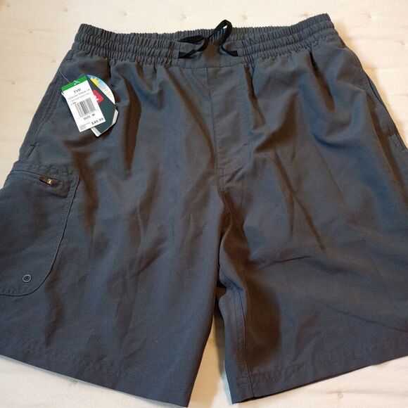 **NWT** Charcoal Gray Elastic Waist Short, UPF 50+, Size M - Picture 1 of 5